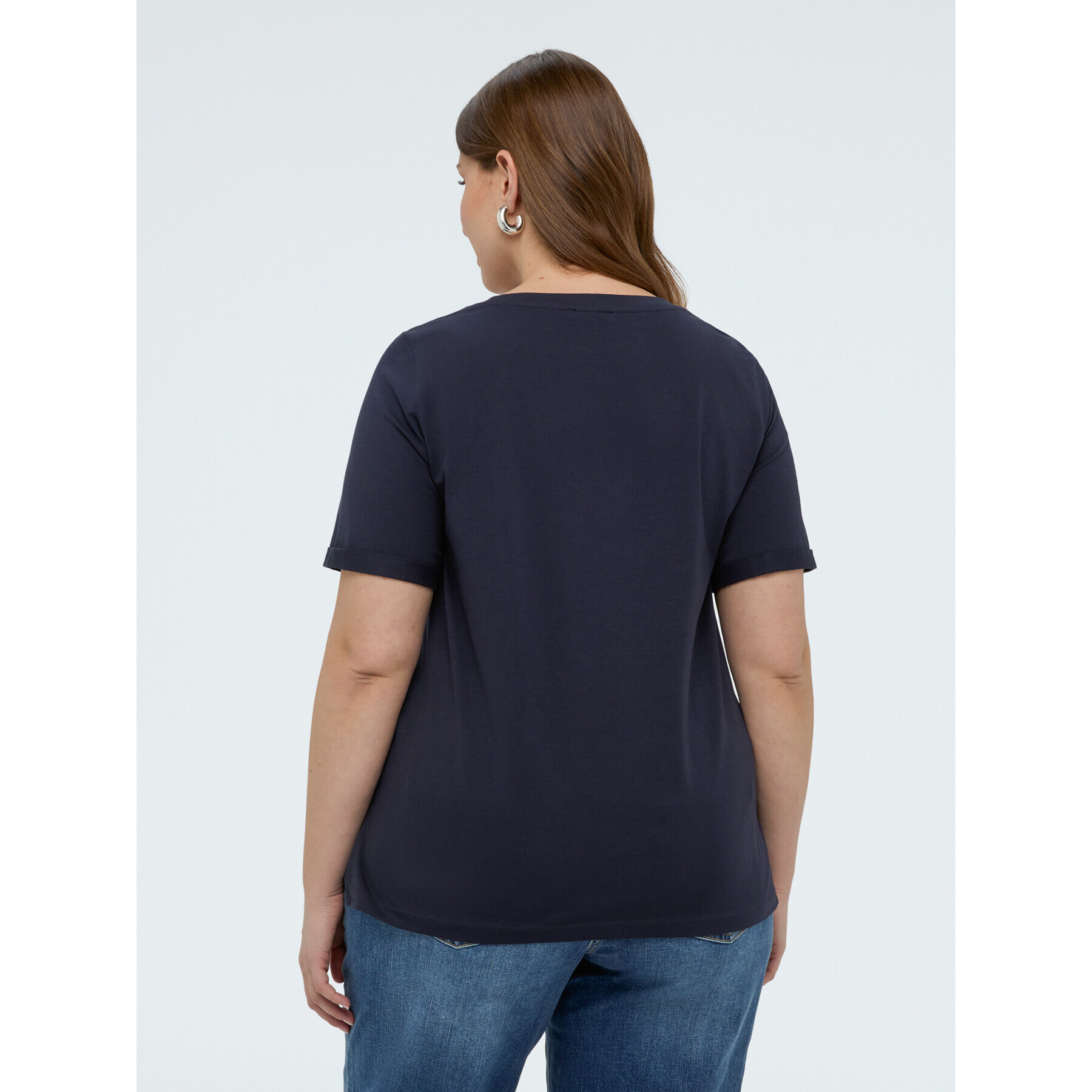 Fiorella Rubino - T-shirt in cotone con scritta crystal - Blu