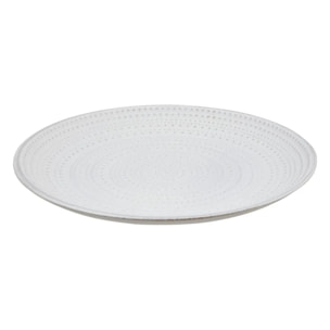Centre de table Maia rond D.30cm blanc