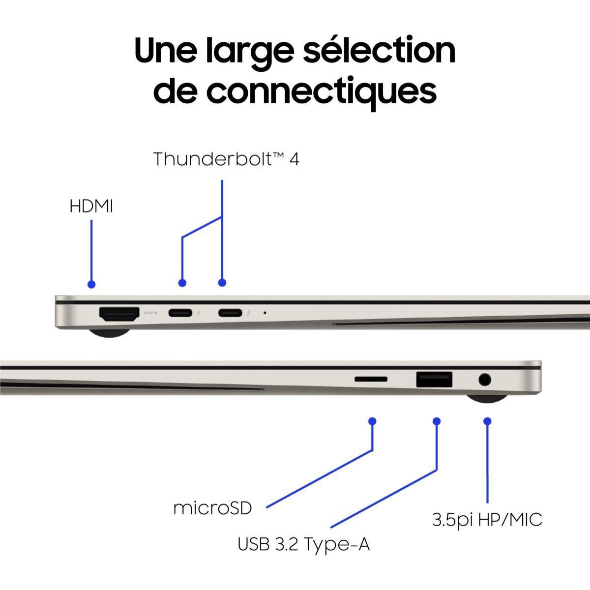 Ordinateur portable SAMSUNG Galaxy Book3 Pro 16'' Beige EVO