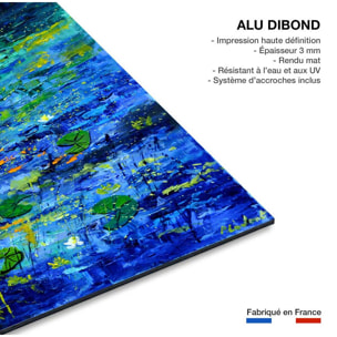 Tableau paysage nenuphars et nymphéas Tableau alu Dibond
