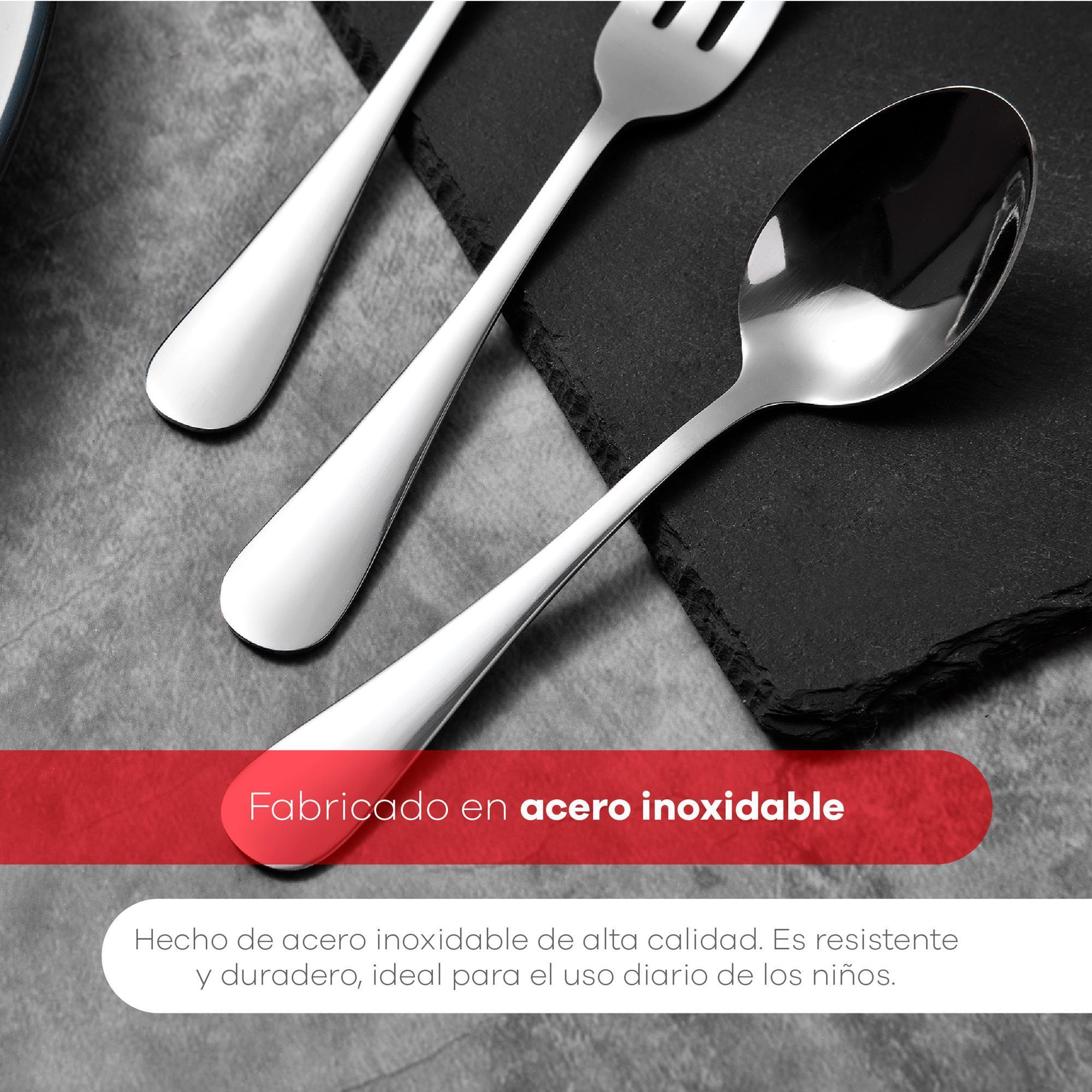 Set de 3 Cubiertos infantiles MUNICH Acero inoxidable Bergner