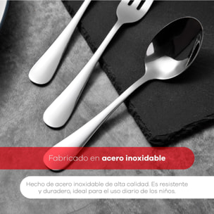 Set de 3 Cubiertos infantiles MUNICH Acero inoxidable Bergner