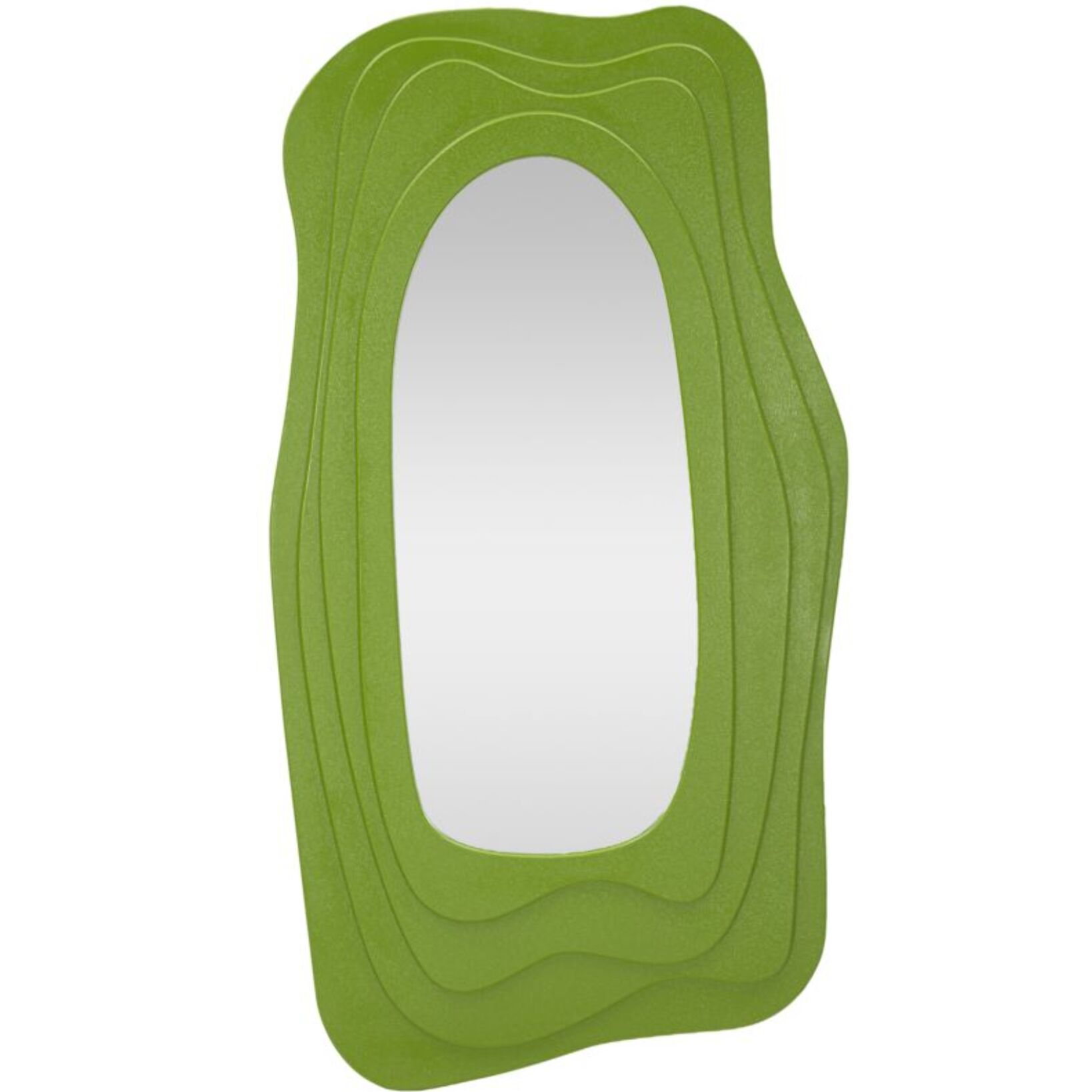 SPECCHIO DA MURO DAFNE VERDE CM 90X4X165