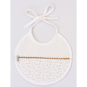 Babero Redondo Multiestrellas Rosa Talla Uni