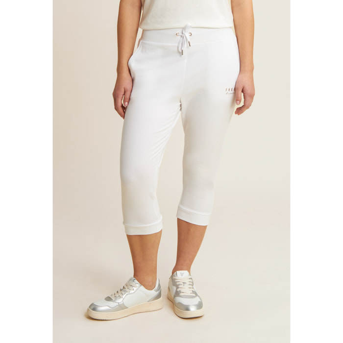 Pantaloni sportivi lunghezza capri in jersey