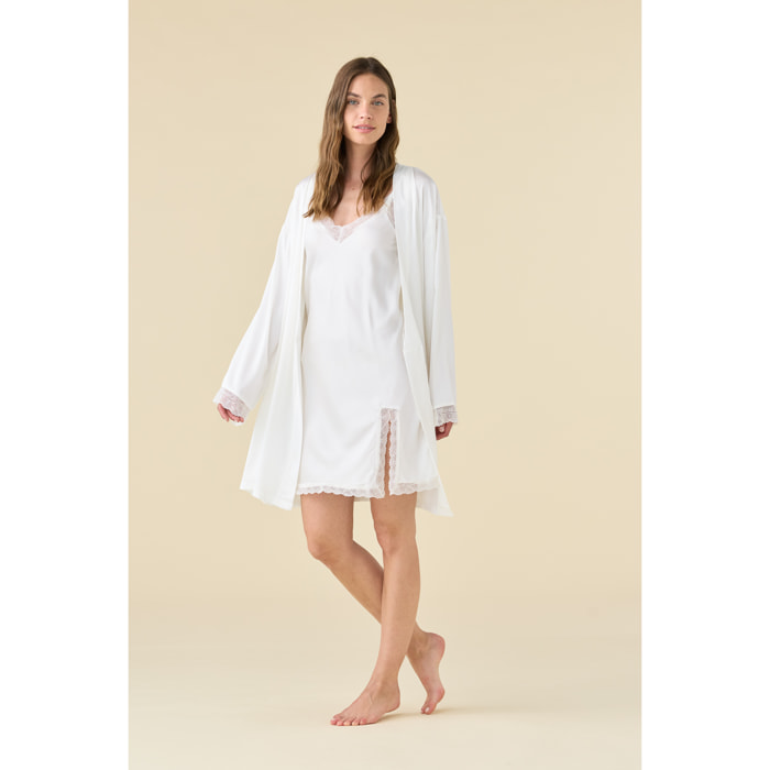 Vestaglia kimono donna estiva in raso articolo bride. Noidinotte