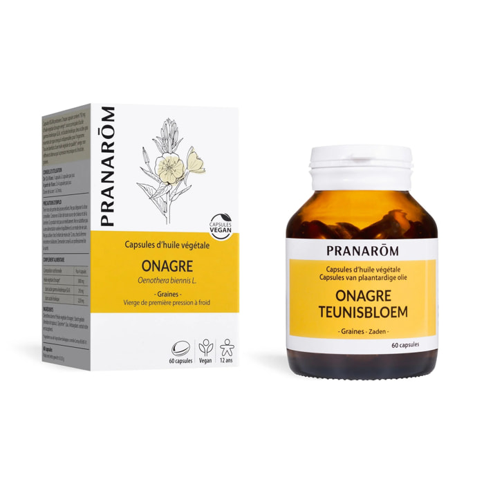 Pranarom - Capsules d'Huile Végétale d'Onagre - 60 capsules