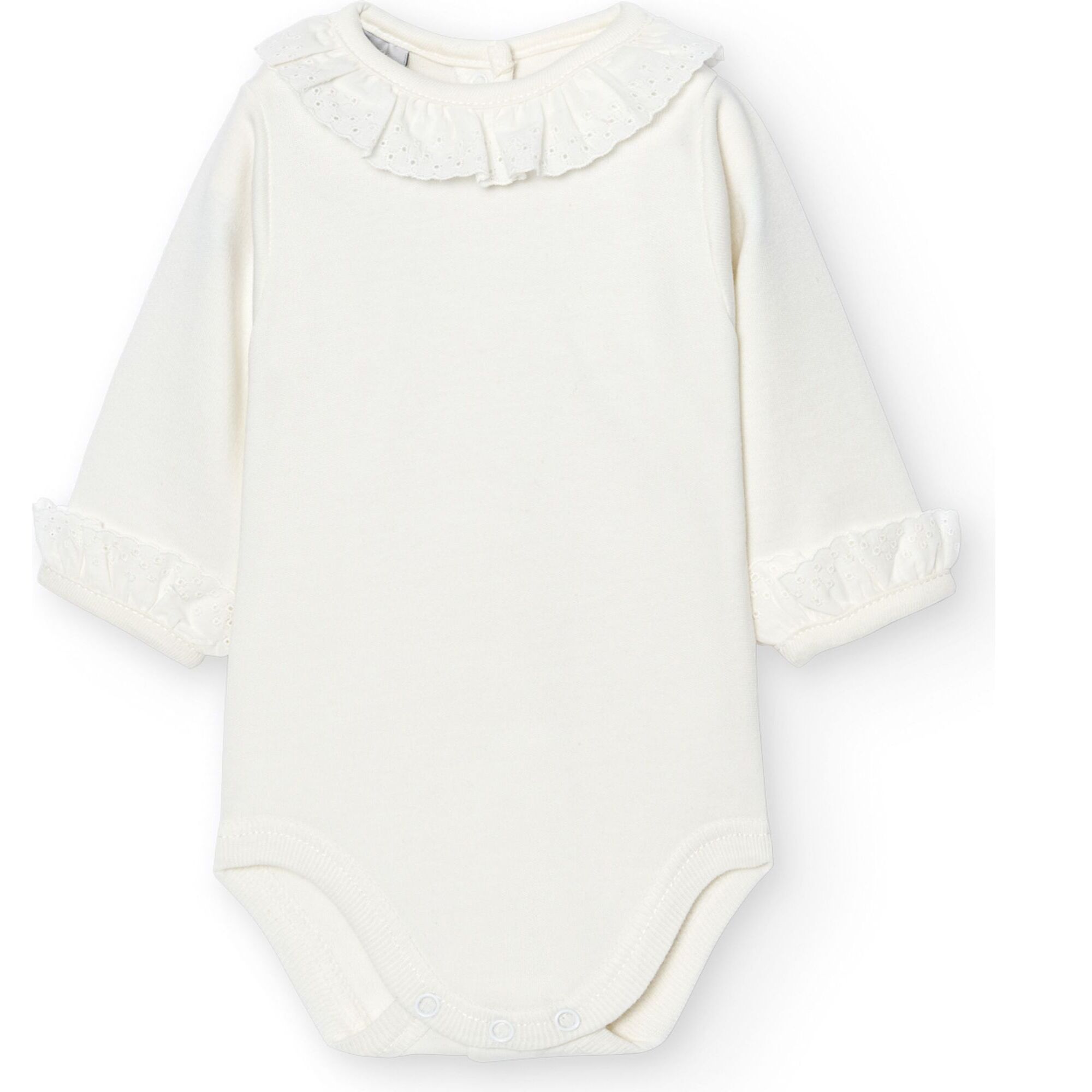 Body bebé manga larga cuello batista
