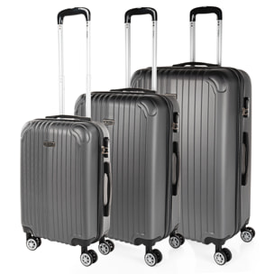 Maleta Itaca Sevron Set De 3 Unidades Antracita