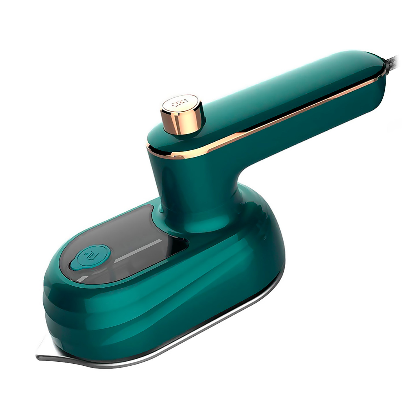 Mini plancha de viaje eléctrica portátil con sistema de vapor, incluye recipiente para llenar el depósito de 50ml.