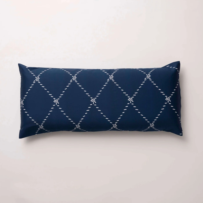 Taie d'oreiller 100% coton 157 fils Benicàssim Marine