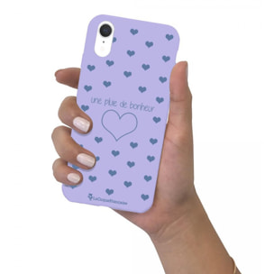 Coque iPhone Xr Silicone Liquide Douce lilas Pluie de Bonheur Lilas La Coque Francaise.