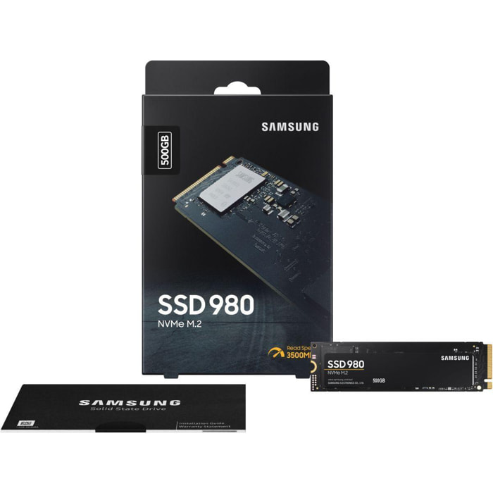Disque dur SSD interne SAMSUNG 980 500Go PCIe 3.0 NVMe M.2