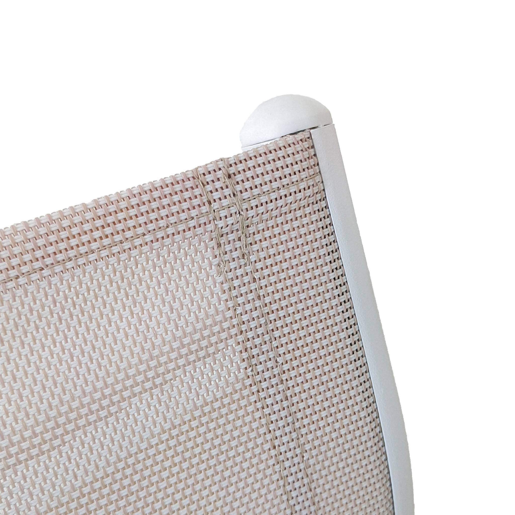 Table de jardin extensible aluminium + 10 assises ELORA + AMARA