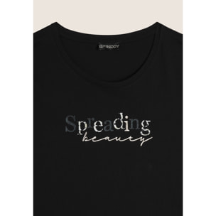 T-shirt in cotone Supima con stampa Spreading Love