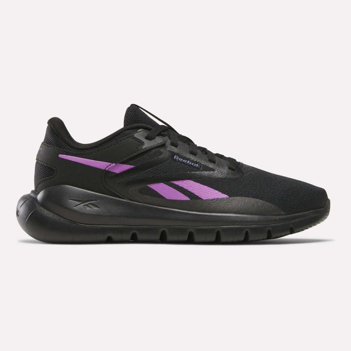 Sneakers Split Flex - negro y violeta