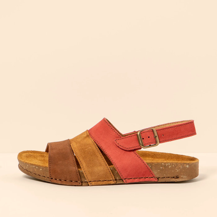 Sandalias N5798 MULTI LEATHER MULTI FRAMBUESA/ BALANCE color Multi frambuesa