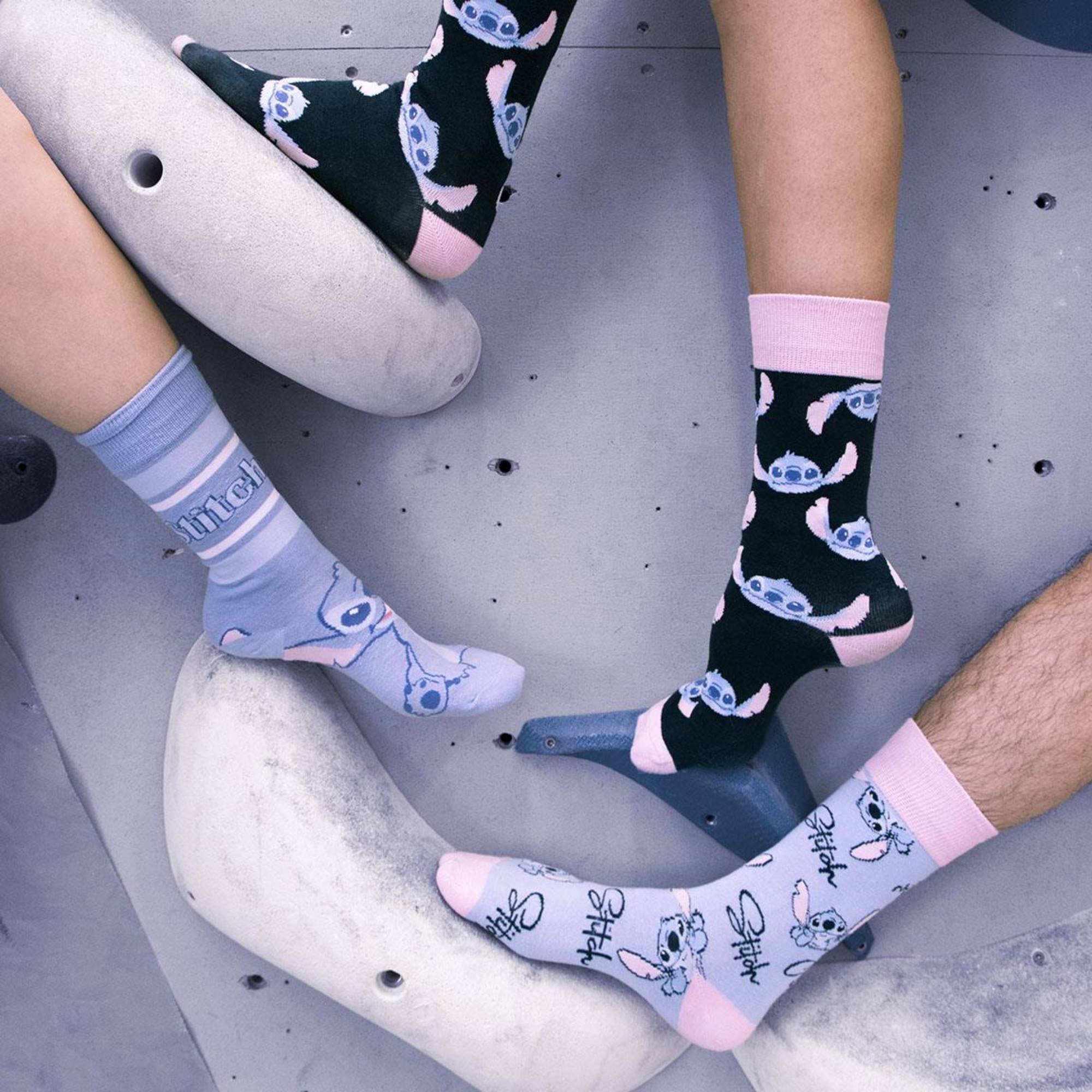 Set de 3 Calcetines con diseño de Stitch azules