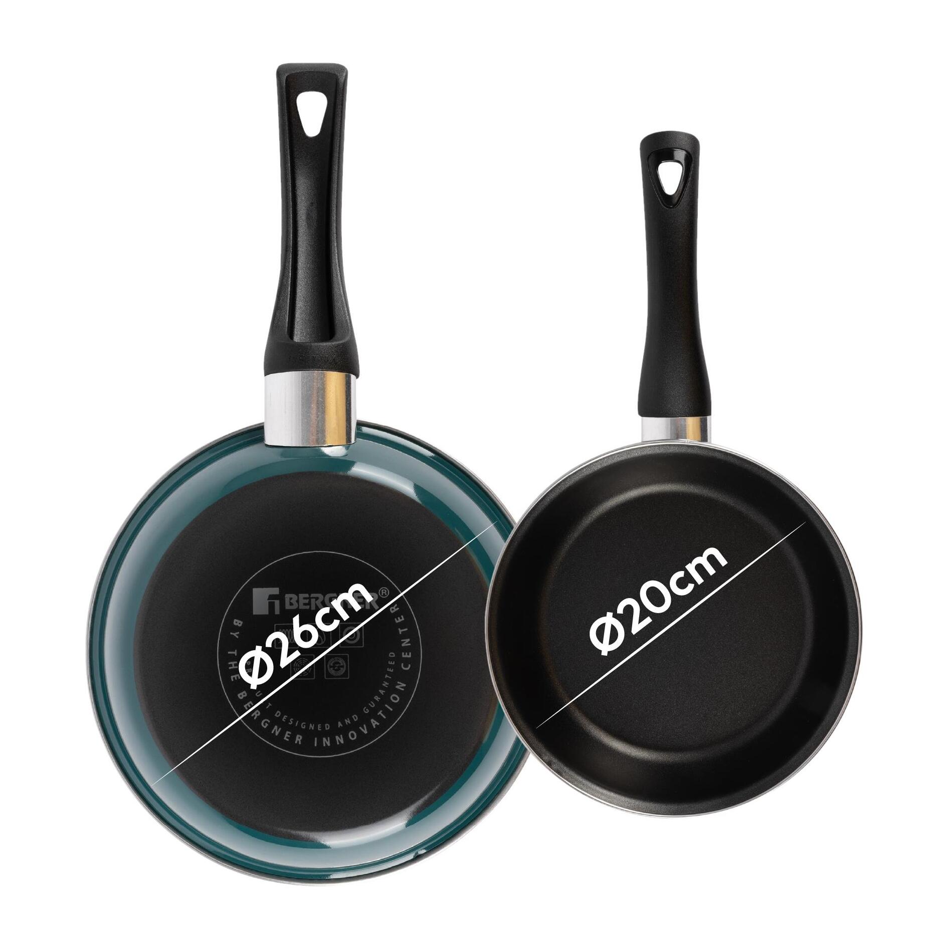 Juego de 2 Sartenes 20 / 26cm en aluminio forjado antiadherentes