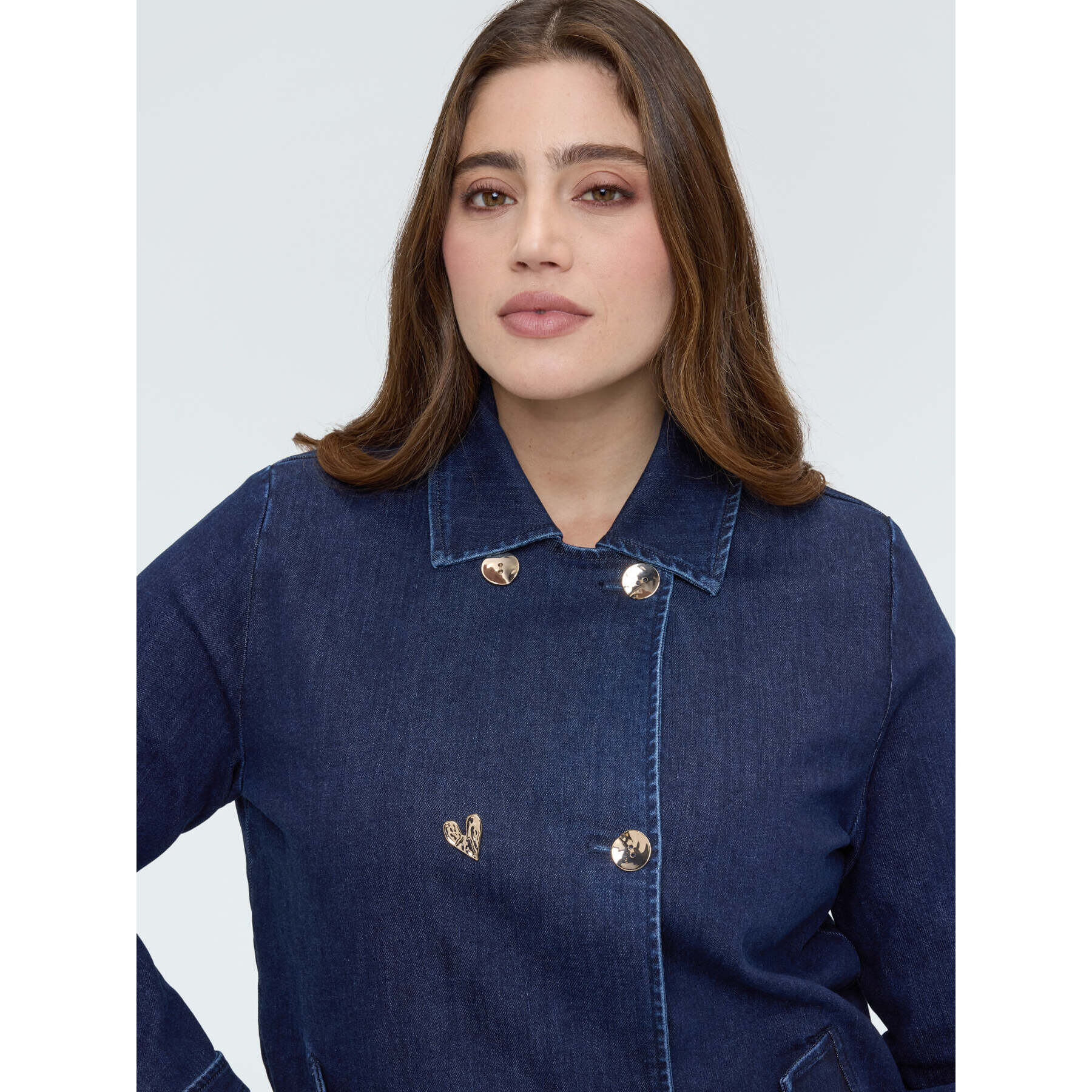 Fiorella Rubino - Giacca in denim doppiopetto - Blu