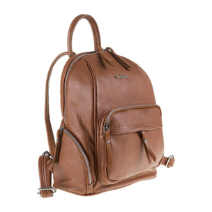 Zaino da donna in pelle Made in Italy - Modello Lunaria Pro - Casual - 28.0 x 31.0 x 14.0 cm