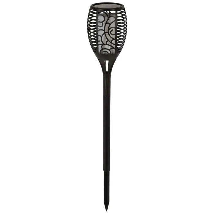 Torche solaire "Lita" noir H78cm