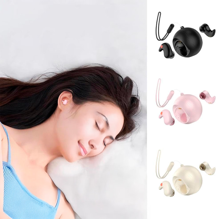 Cuffie TWS sferiche, speciali per dormire.