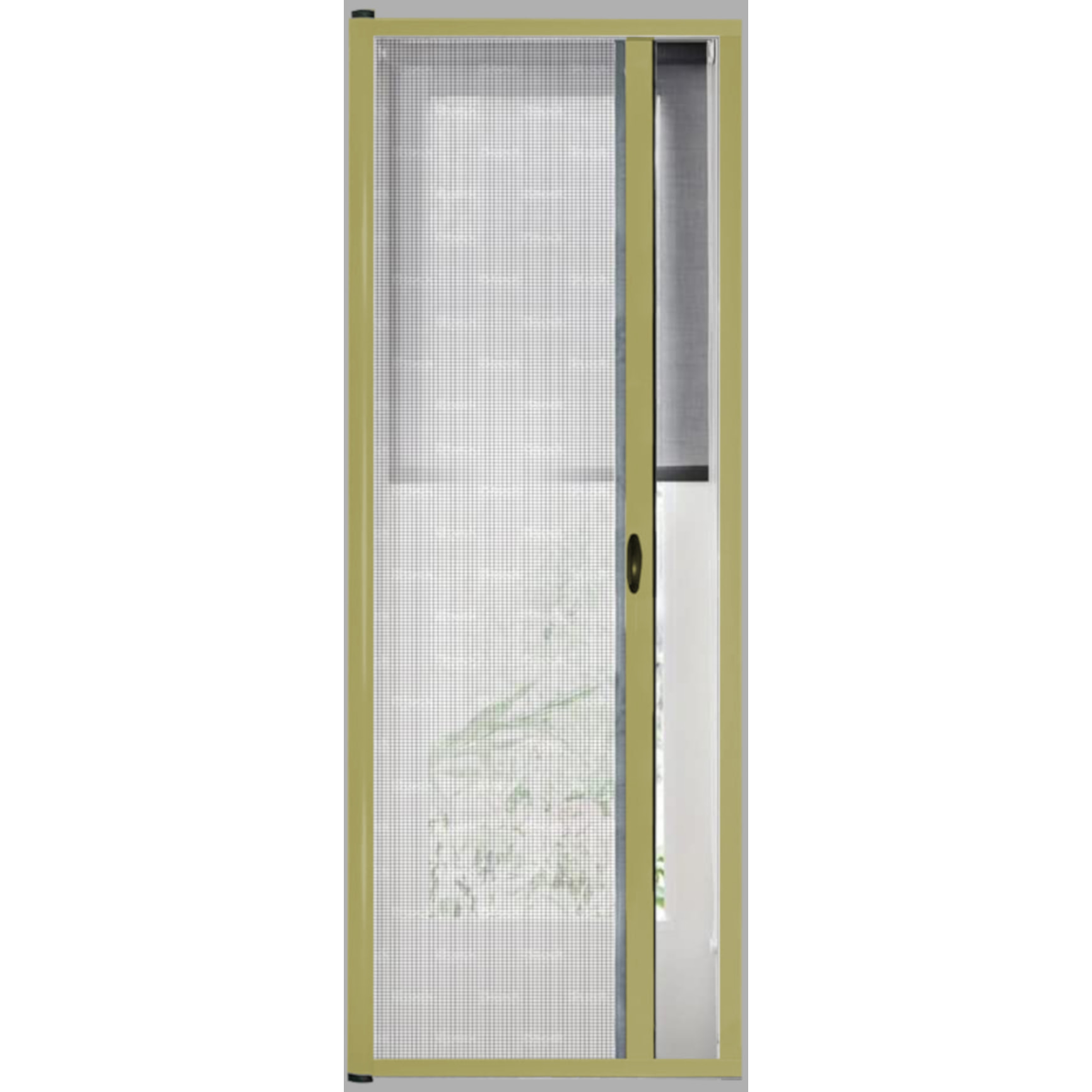 Zanzariera Universale Scorrimento Orizzontale Per Porte Portafinestra Balconi A Rullo Avvolgibile Telaio In Alluminio In Kit Colore Oro 120 x 250 cm