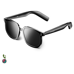 Gafas inteligentes V1 PRO, control de llamada bluetooth, asistente de voz, control remoto de la cámara, filtro de sol con protección CAT.3
