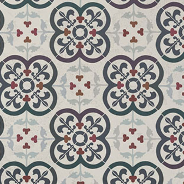 Abattant wood slim déclipsable à motifs carreaux de faïence - Beige