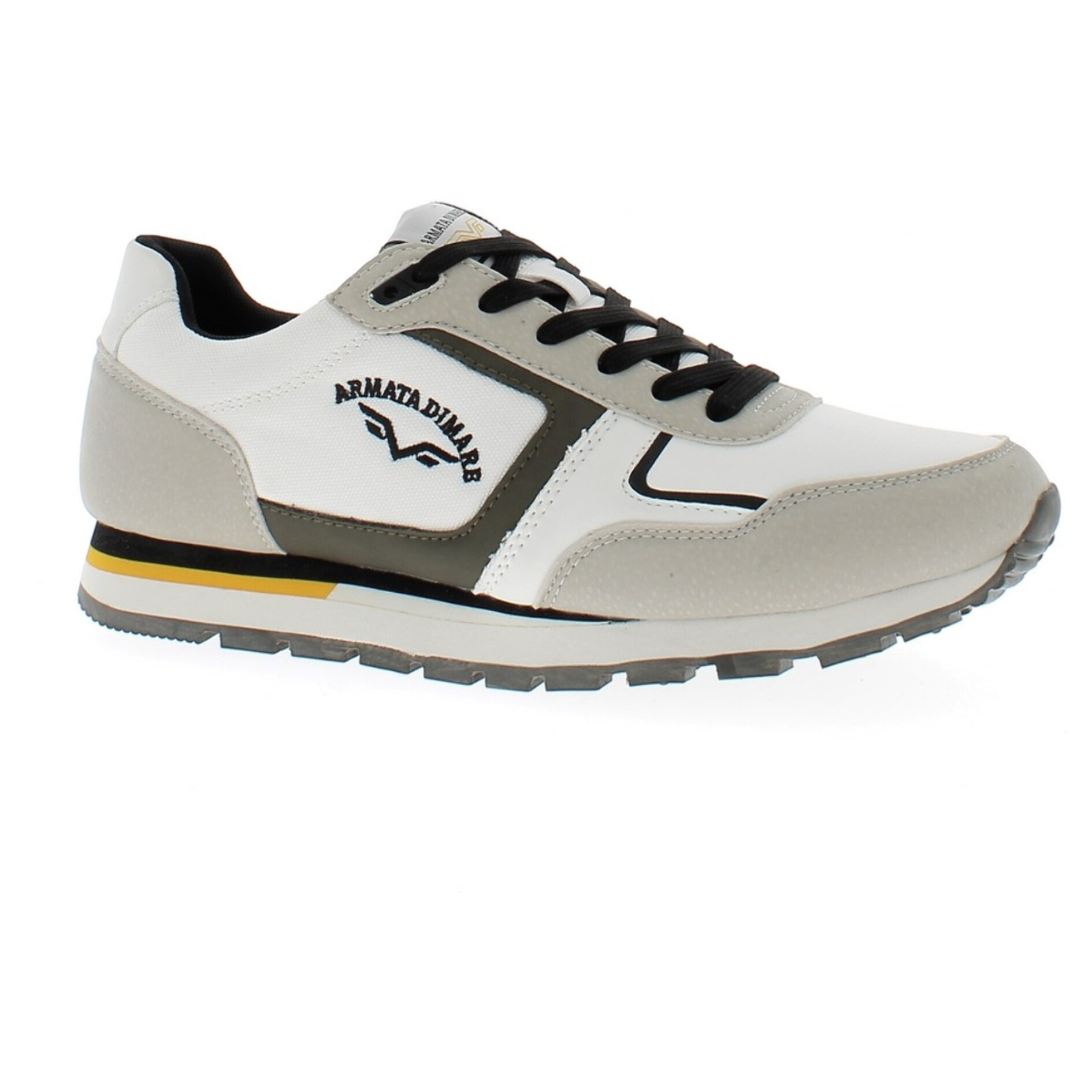 Armata di Mare Scarpe Uomo Sneakers Vintage Running con Soletta Rimovibile in Memory Foam AMU S25N761 Beige Off White