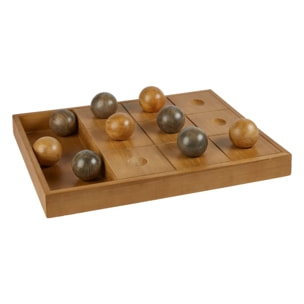 Jeu de morpion Jehan 40x30x4cm bois naturel