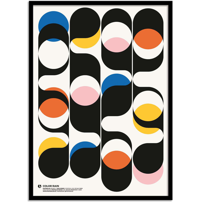 Affiche - Color rain - Posterlad