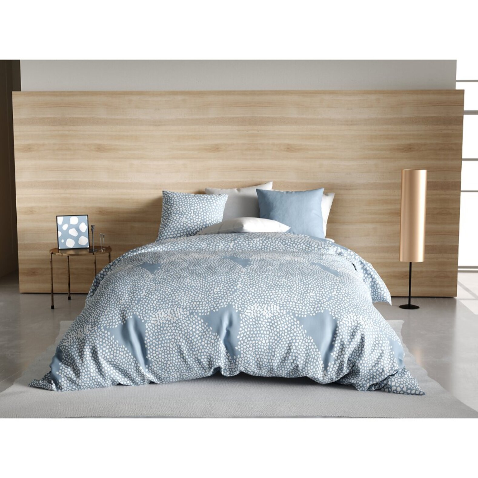 Parure Housse De Couette 3pcs 100% coton 57fils Empreinte