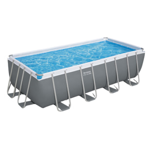 Bestway Piscine hors sol tubulaire rectangulaire Bestway Steel Pro Max 488 x 244 x 122 cm gris sans accessoires