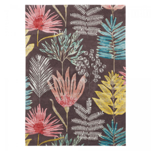 Tapis salon et chambre fait à la main en laine motif floral OLIL