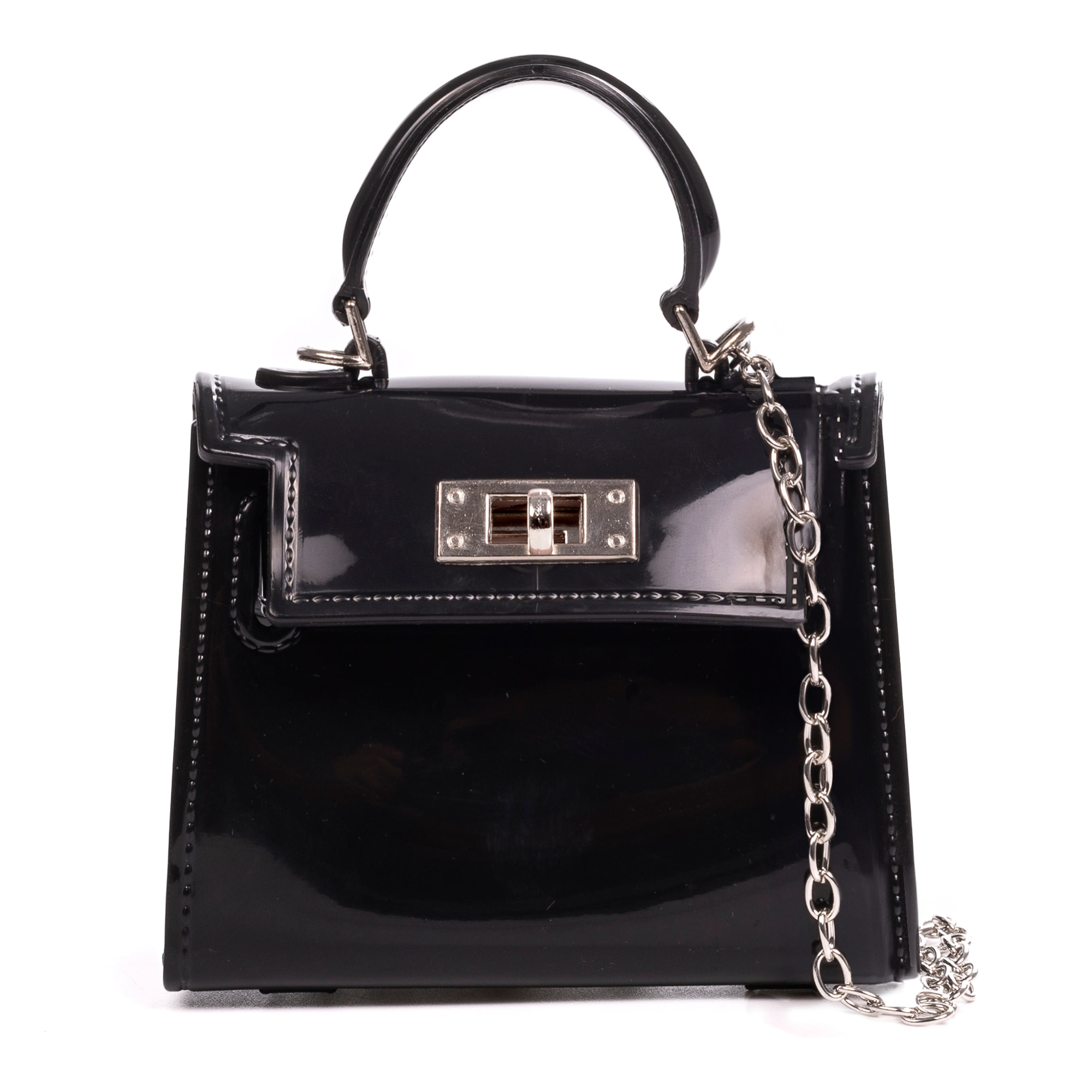 Villadeati bolso de mano mini Tote de pvc.