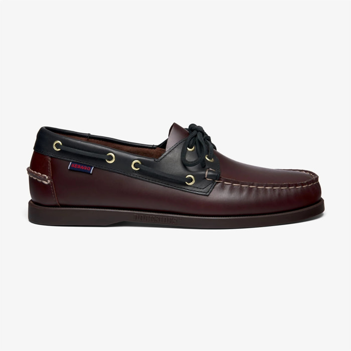 Sebago - Docksides Uomo Nero - Portland Lea Wax Lea