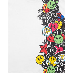 PHILIPP PLEIN T-Shirt Round Neck Ss SMILE