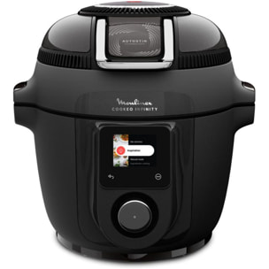 Cookeo MOULINEX Multicuiseur Airfryer Cookeo Infinity avec pale Noir CE9828F0 20 modes de cuisson, 6,5 L