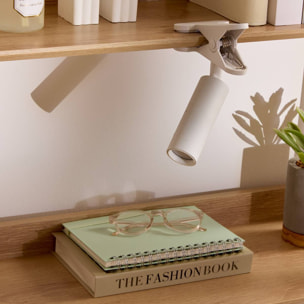 Lampe LED Clipsable USB Blanc Froid 12x8x20 cm