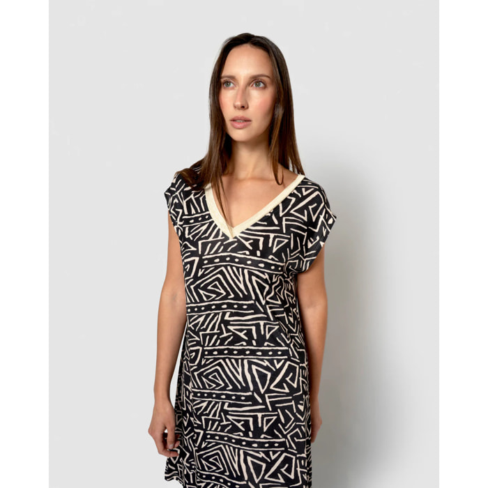 Vestido corto soft varanasi negro