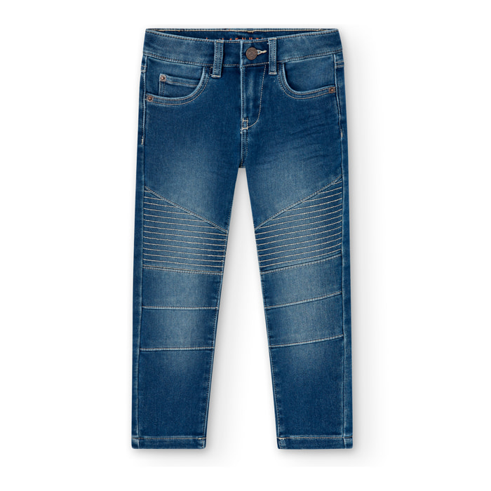 Pantalón denim punto de niño -BCI