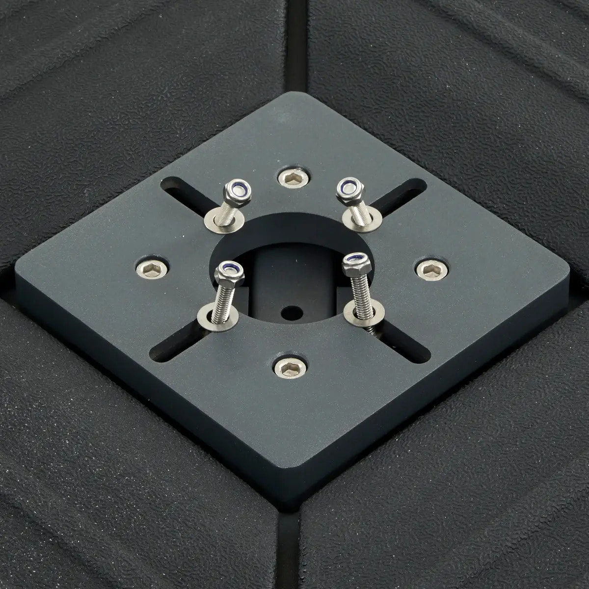 Pied de parasol Solivio à remplir à roulettes gris graphite