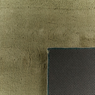 NUBE - Tapis doux et moelleux à poils courts vert - NUB6000VER