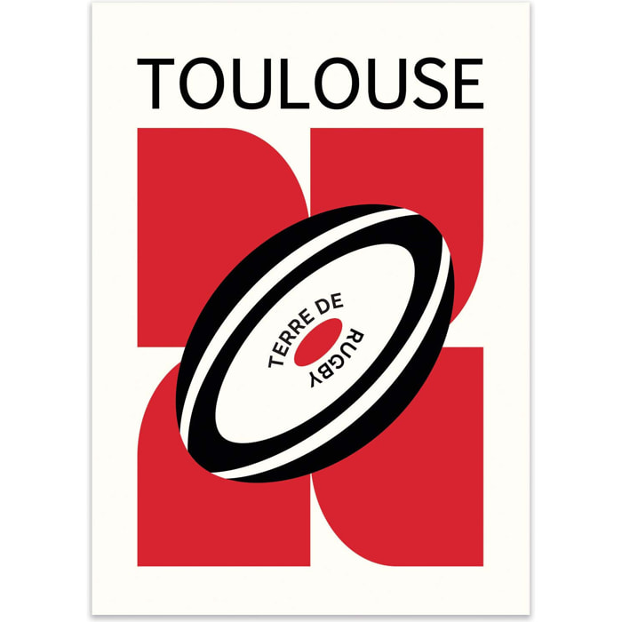 Affiche - Rugby Toulouse - Posuta