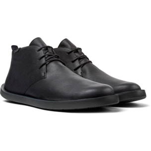 Sneaker-Bootie - CAMPER Wagon - Negro - Cuero liso