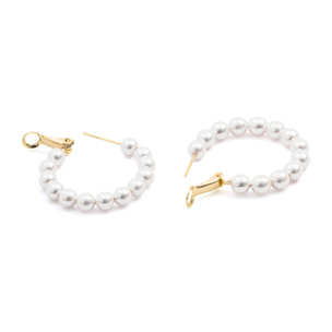 Pendientes Rabak acabado oro amarillo 18k