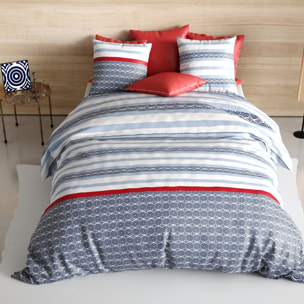 Parure Housse De Couette 3pcs 100% coton 57fils Santorini