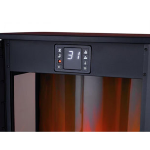 Estufa eléctrica grande de suelo con control WiFi por App CHE-720 B PURLINE 1800 W